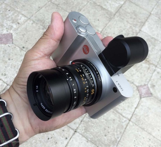 Leica T typ 701 camera with Leica M lens