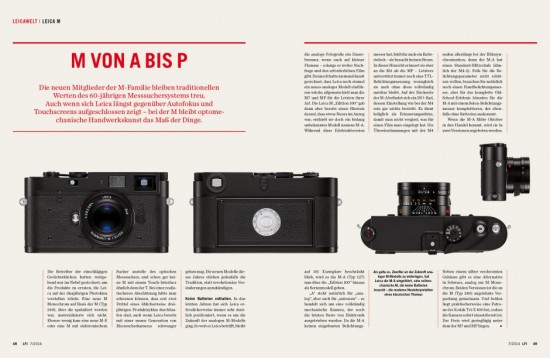 LFI magazine Leica M-A Photokina