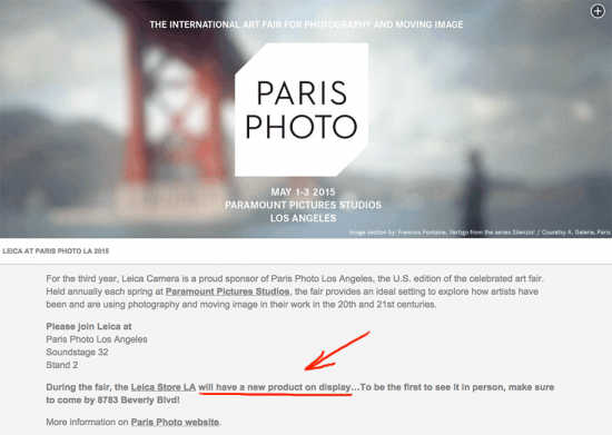 Leica-Paris-Photo-new-product-on-display