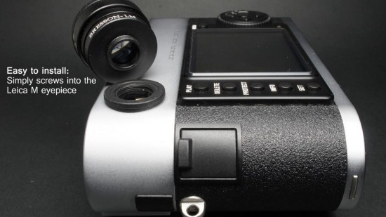 MGR Production zoomable viewfinder magnifier for Leica M cameras