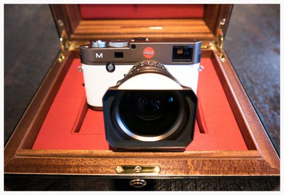 bronze Leica M Typ 240 camera with white leather7