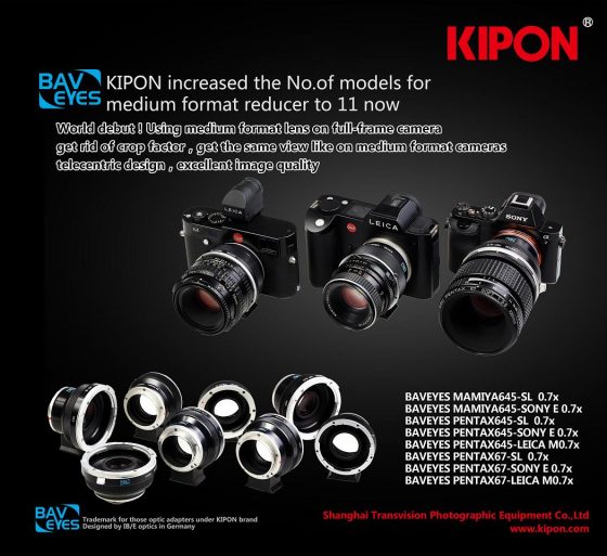 Kipon lens adapters for Leica SL and M cameras