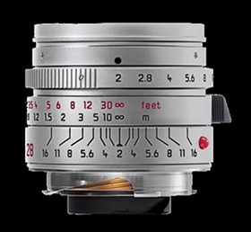 Leica 28mm Summicron-M ASPH silver version now discontinued 