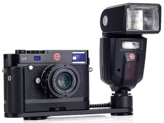 Leica-SCA-adapter-set-with-Leica-M-camera-and-flash