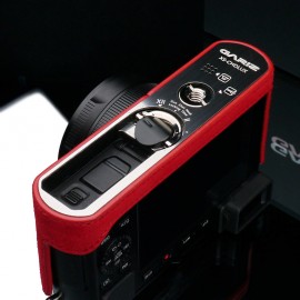 Gariz-alcantara-AT-DLUX-half-case-for-Leica-D-LUX-camera-red