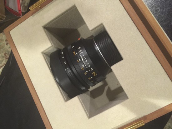 Leica Noctilux f-1 special edition lens Elie Bleu humidor1