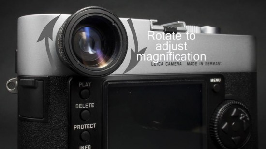MGR Production zoomable viewfinder magnifier for Leica M cameras 2