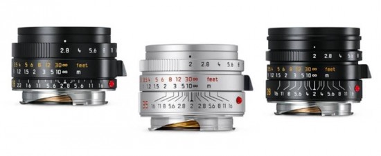 eica introduces three new M lenses with improved performance