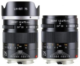 HandeVision IBERIT 75mm f:2.4 lens for Leica M black