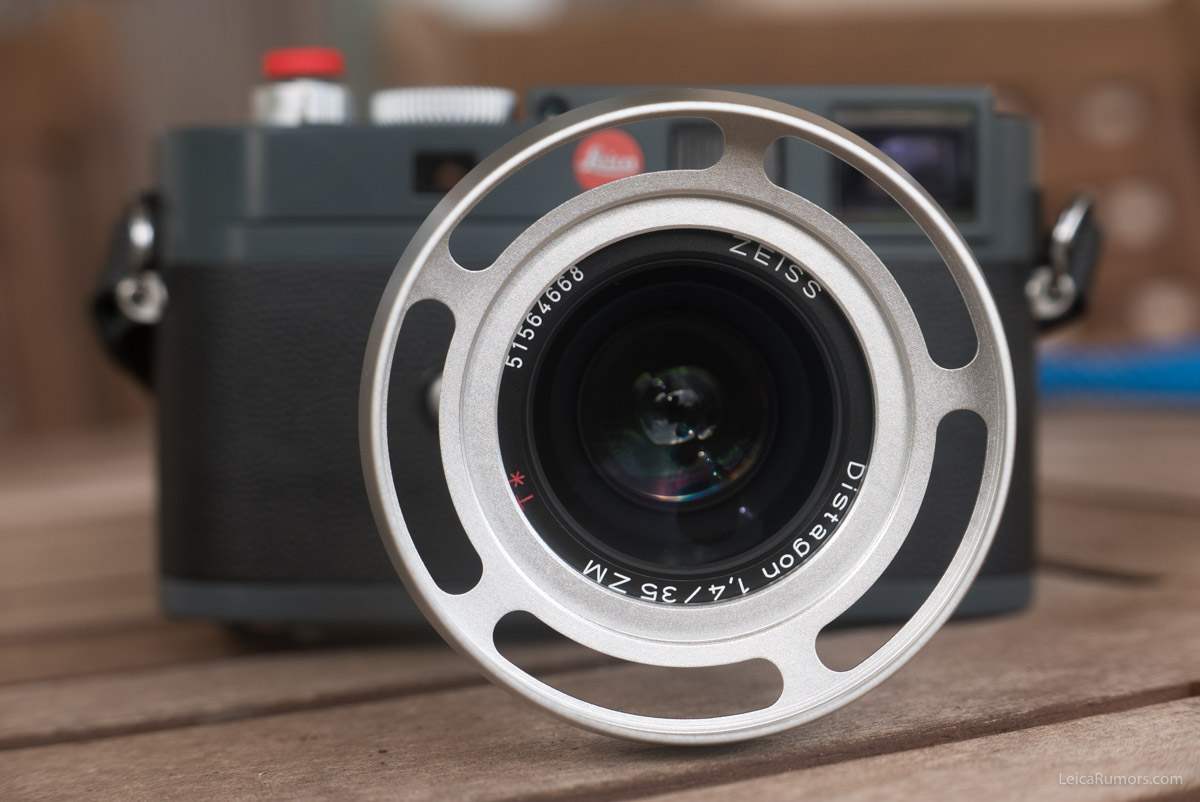 37mm Silver Metal Lens Hood & Cap Set – Fits Leica, Olympus, Zeiss, Nikon, Canon, Voigtländer Lenses