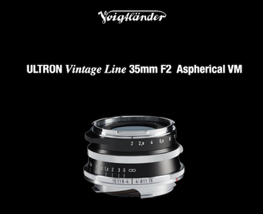 VOIGTLANDER 35mm F2 II ULTRON Vintage Line Aspherical Photo