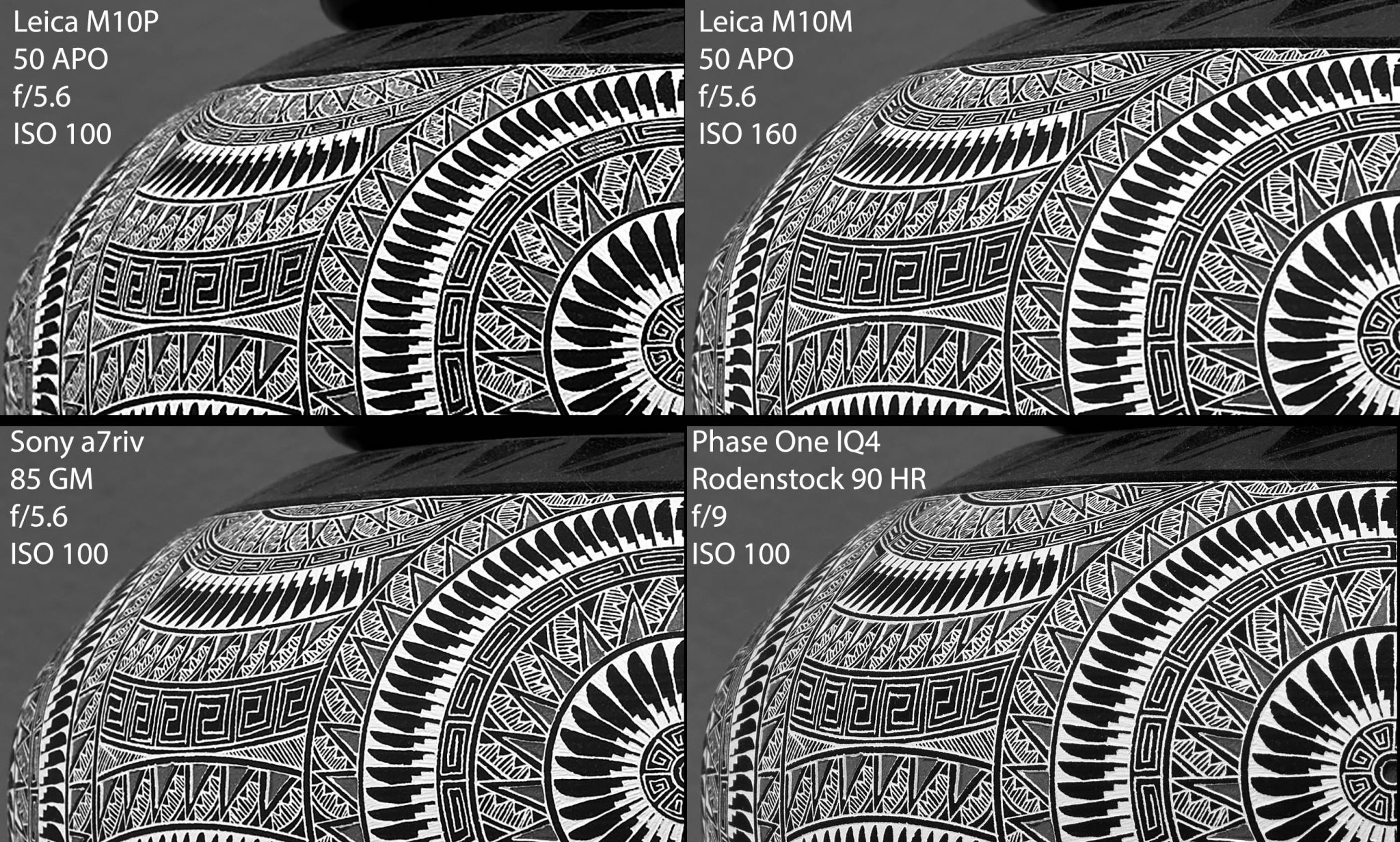 Medium format quality test results Leica M10P vs. Leica M10M vs. Sony a7r4 vs. Phase One IQ4