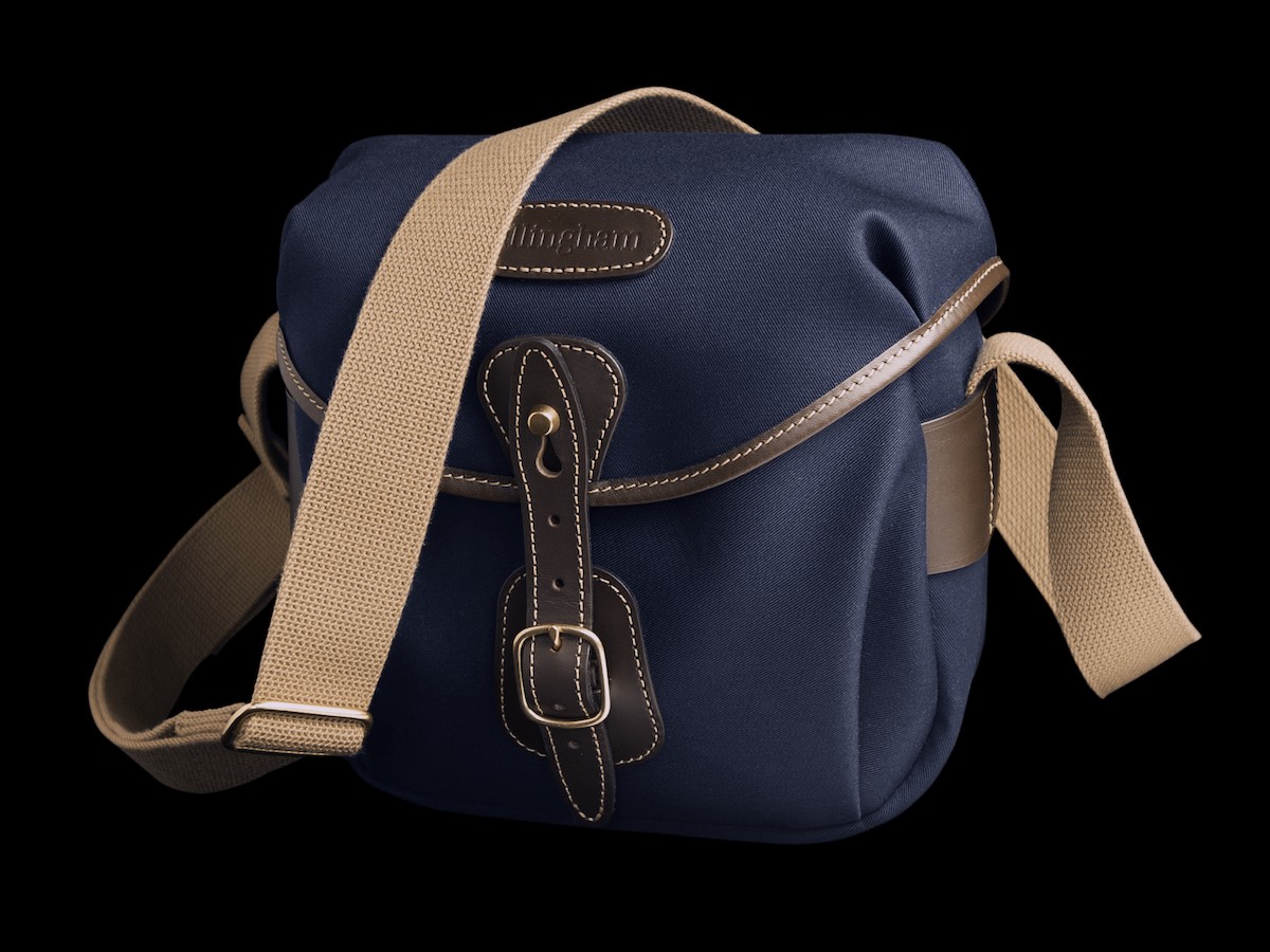 Billingham announced new navy canvas/chocolate leather camera bags 