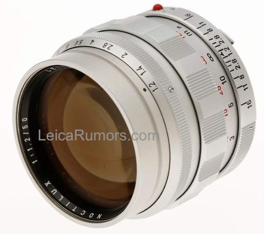 This is the new Leica Noctilux M 50mm f/1.2 ASPH Heritage limited 