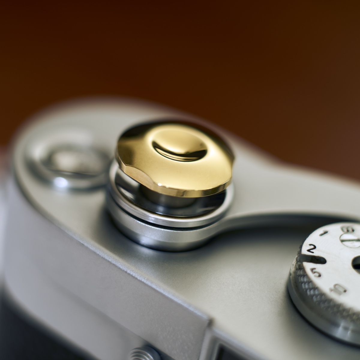 Gold Brass Soft Shutter Release Button Cap for Canon EOS M5 M10 M50 G7X G9X  II 