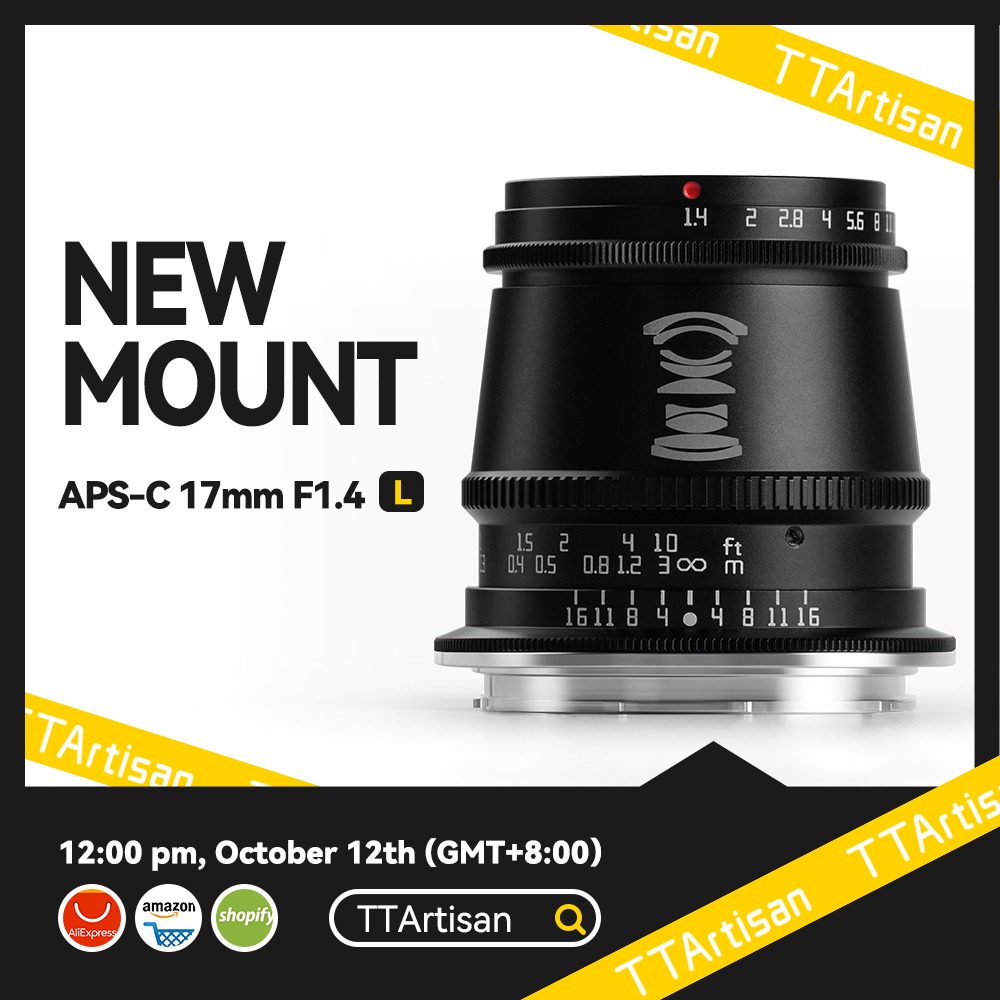 Just released: TTartisan 17mm f/1.4 APS-C lens for Leica L-mount