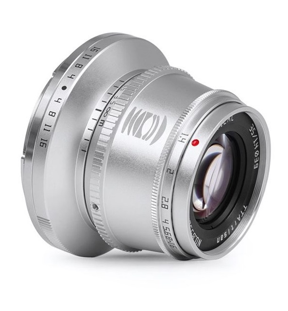 The new TTartisan 35mm f/1.4 APS-C silver lens for Leica L-mount