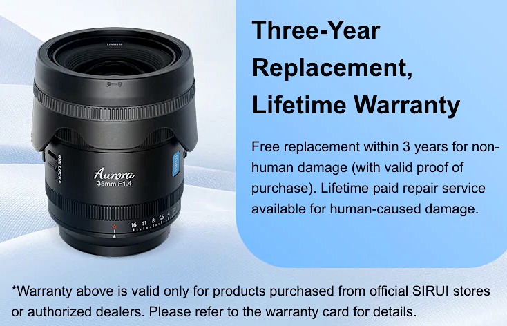 Sirui Aurora 35mm f/1.4 full-frame autofocus lens for L-mount