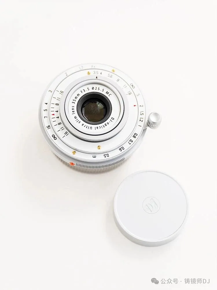 New DJ-Optical 35mm f/3.5 lens for Leica M-mount displayed at the